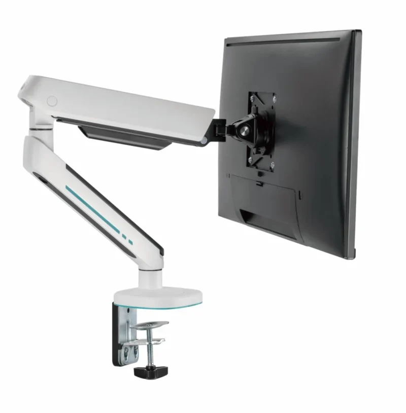 SRXA-MM54-C012WH_01 Suport monitor Serioux SRXA-MM54-C012WH, Material: Oțel, Aluminiu, Plastic, Suprafață finisaj : acoperire cu Pulbere, tehnologie arc, Culoare: Alb Texturat Fin, Gri Spațial Dimensiune compatibila ecran: 27"-45", Greutate maxima (pe ecran): 5~14 kg, Greutate maxima: 5~12 kg