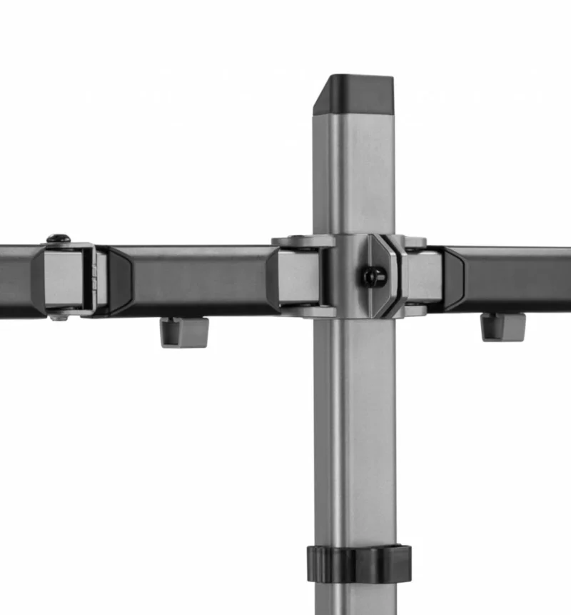 Suport 2 monitoare Serioux MM55-C024, compatibilitate  dimensiune ecran 17"-32",  greutate maximă suportata: (per ecran): 9kg, VESA: 75x75, 100x100, inclinare: +70°~-70°, pivotare: +90°~-90°, rotația ecranului: + 180°~-180°, instalare: clemă, grommet
