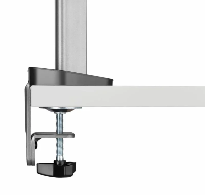 Suport 2 monitoare Serioux MM55-C024, compatibilitate  dimensiune ecran 17"-32",  greutate maximă suportata: (per ecran): 9kg, VESA: 75x75, 100x100, inclinare: +70°~-70°, pivotare: +90°~-90°, rotația ecranului: + 180°~-180°, instalare: clemă, grommet