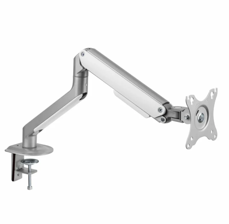 SRXA-MM63-C012_03 Suport monitor Serioux MM63-C012, compatibilitate dimensiune ecran 17"-32", greutate maximă suportata: (per ecran): 2~9kg, VESA: 75x75, 100x100, inclinare: +55°~-55°, pivotare: +90°~-90°, rotația ecranului: + 180°~-180°, instalare: clemă, grommet