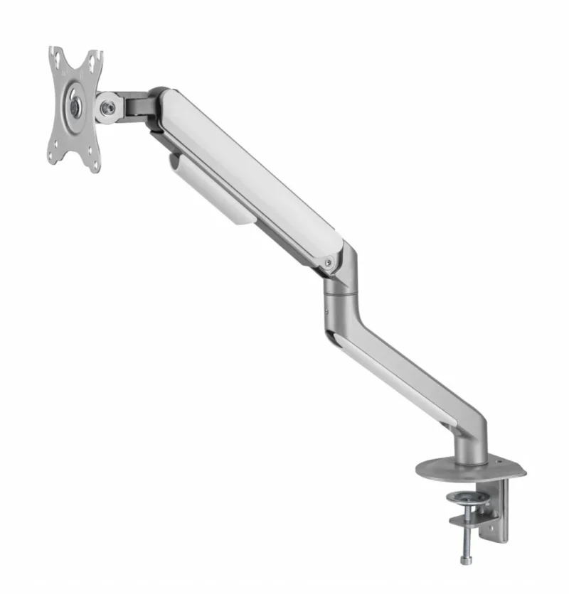 SRXA-MM63-C012_04 Suport monitor Serioux MM63-C012, compatibilitate dimensiune ecran 17"-32", greutate maximă suportata: (per ecran): 2~9kg, VESA: 75x75, 100x100, inclinare: +55°~-55°, pivotare: +90°~-90°, rotația ecranului: + 180°~-180°, instalare: clemă, grommet