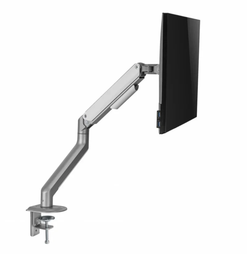 SRXA-MM63-C012_09 Suport monitor Serioux MM63-C012, compatibilitate dimensiune ecran 17"-32", greutate maximă suportata: (per ecran): 2~9kg, VESA: 75x75, 100x100, inclinare: +55°~-55°, pivotare: +90°~-90°, rotația ecranului: + 180°~-180°, instalare: clemă, grommet