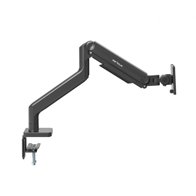Brat monitor Serioux, tehnologie arc, compatiibilate ecran 17"-49", greutate maxima suportata (per ecran) 2~20kg ,VESA:75x75,100x100, interval inclinare +50°~-20°, interval pivotare +90°~-90°