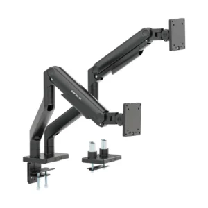 Suport 2 monitoare Serioux MM74-C024, tehnologie arc, compatibilitate  dimensiune ecran 17"-45", greutate maximă suportata: (per ecran): 20kg, VESA: 75x75, 100x100, inclinare: +50°~-20°, pivotare: +90°~-90°
