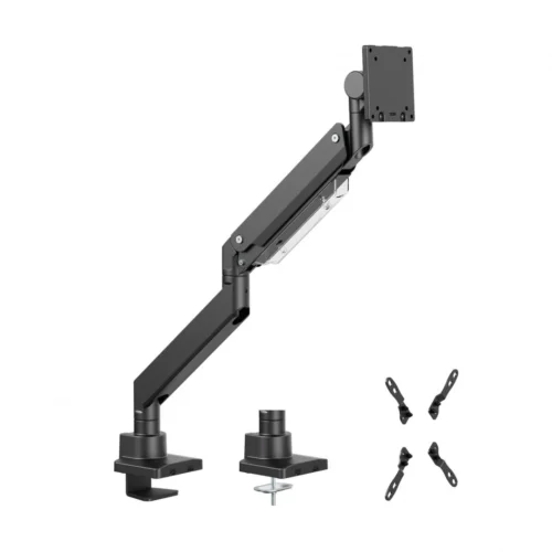 SRXA-MM80-C012_01 Suport monitor Serioux MM80-C012, compatibilitate dimensiune ecran 17"-57", arc cu gaz, greutate maximă suportata: (per ecran): 2~27 kg, greutate maximă suportata pentru ecran curbat (per ecran): 1 ~ 22 kg, VESA: 75x75, 100x100, 100x200, 200x100, 200x200, inclinare: +60°~-20°, pivotare: +90°~-90°