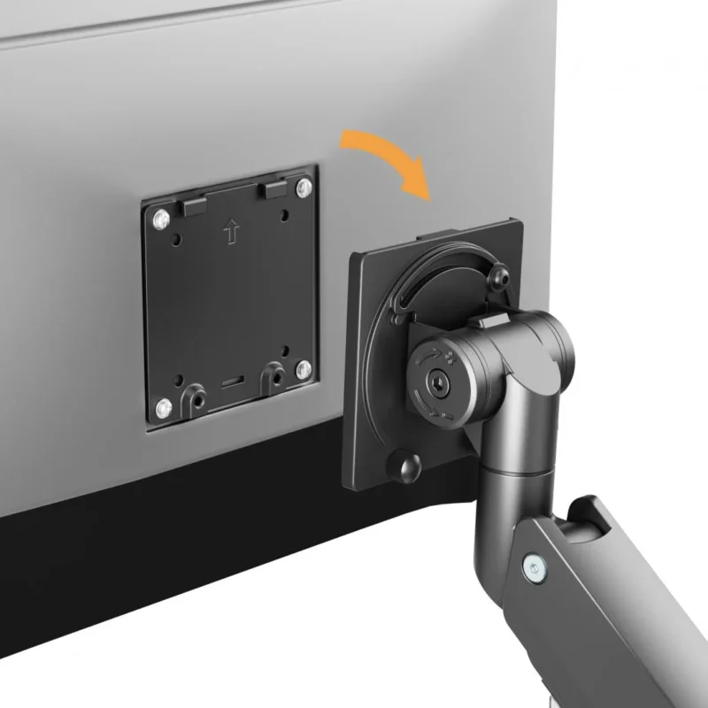 SRXA-MM80-C012_06 Suport monitor Serioux MM80-C012, compatibilitate dimensiune ecran 17"-57", arc cu gaz, greutate maximă suportata: (per ecran): 2~27 kg, greutate maximă suportata pentru ecran curbat (per ecran): 1 ~ 22 kg, VESA: 75x75, 100x100, 100x200, 200x100, 200x200, inclinare: +60°~-20°, pivotare: +90°~-90°