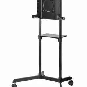 SRXA-TV11-46TW-B_03 Stand TV mobil Serioux TV11-46TW, parti metalice: Cadru principal vertical, Brațele de prindere VESA, Placa de montaj TV, baza, fixarea se face cu ajutorul accesoriile incluse; dimensiuni: 920x702x1595mm, compatibilitate dimensiune ecran: 37"-70", compatibil VESA: 200x200, 400x200, 300x300