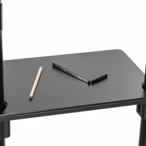 SRXA-TV11-46TW-B_04 Stand TV mobil Serioux TV11-46TW, parti metalice: Cadru principal vertical, Brațele de prindere VESA, Placa de montaj TV, baza, fixarea se face cu ajutorul accesoriile incluse; dimensiuni: 920x702x1595mm, compatibilitate dimensiune ecran: 37"-70", compatibil VESA: 200x200, 400x200, 300x300