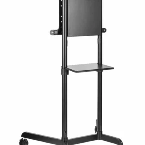 SRXA-TV11-46TW-B_05 Stand TV mobil Serioux TV11-46TW, parti metalice: Cadru principal vertical, Brațele de prindere VESA, Placa de montaj TV, baza, fixarea se face cu ajutorul accesoriile incluse; dimensiuni: 920x702x1595mm, compatibilitate dimensiune ecran: 37"-70", compatibil VESA: 200x200, 400x200, 300x300