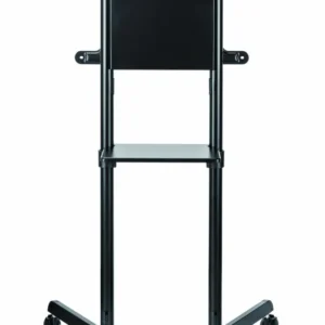 SRXA-TV11-46TW-B_10 Stand TV mobil Serioux TV11-46TW, parti metalice: Cadru principal vertical, Brațele de prindere VESA, Placa de montaj TV, baza, fixarea se face cu ajutorul accesoriile incluse; dimensiuni: 920x702x1595mm, compatibilitate dimensiune ecran: 37"-70", compatibil VESA: 200x200, 400x200, 300x300