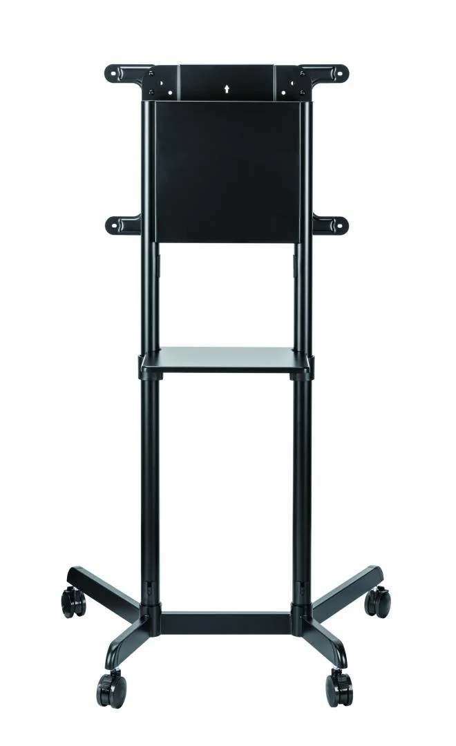 SRXA-TV11-46TW-B_10 Stand TV mobil Serioux TV11-46TW, parti metalice: Cadru principal vertical, Brațele de prindere VESA, Placa de montaj TV, baza, fixarea se face cu ajutorul accesoriile incluse; dimensiuni: 920x702x1595mm, compatibilitate dimensiune ecran: 37"-70", compatibil VESA: 200x200, 400x200, 300x300