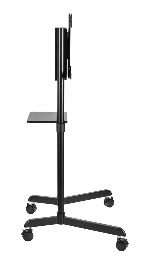 SRXA-TV11-46TW-B_11 Stand TV mobil Serioux TV11-46TW, parti metalice: Cadru principal vertical, Brațele de prindere VESA, Placa de montaj TV, baza, fixarea se face cu ajutorul accesoriile incluse; dimensiuni: 920x702x1595mm, compatibilitate dimensiune ecran: 37"-70", compatibil VESA: 200x200, 400x200, 300x300