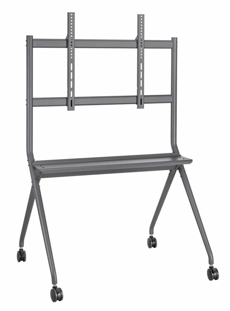 SRXA-TV15-68FW_01 Stand TV mobil Serioux TV15068FW, compatibilitate dimensiune ecran 50"-86, dimensiuni 1067x801x1725mm, VESA: 200x200, 300x200, 400x200, 300x300, 400x300, 400x400, 600x400, 800x400, 600x600, 800x600, greutate maxima suportata 120 kg, tv reglabil in inaltime, greutate maxima suportata raft, 10 kg