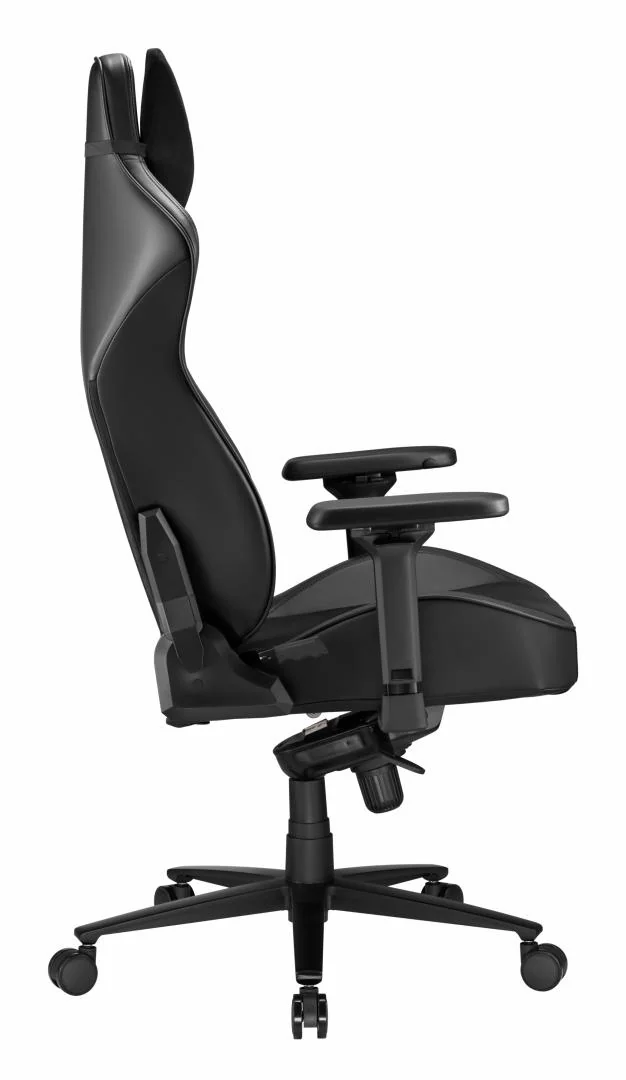 Scaun Gaming Serioux Prime, Capacitate greutate: 150 kg, Material suprafață: Piele, Material textil, Tip cotieră: Cotieră 4D, Tip mecanism: Mecanism tip broască, Tip pârghie pneumatică: 100 mm, ridicare pe gaz clasa 4, Tip bază: 350 mm, bază din aluminiu, Tip roți: 60 mm, roți din poliuretan