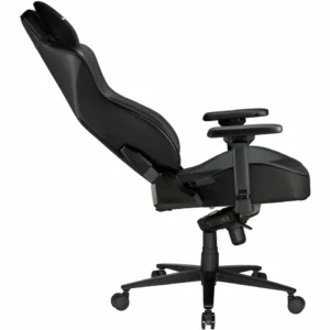 Scaun Gaming Serioux Prime, Capacitate greutate: 150 kg, Material suprafață: Piele, Material textil, Tip cotieră: Cotieră 4D, Tip mecanism: Mecanism tip broască, Tip pârghie pneumatică: 100 mm, ridicare pe gaz clasa 4, Tip bază: 350 mm, bază din aluminiu, Tip roți: 60 mm, roți din poliuretan