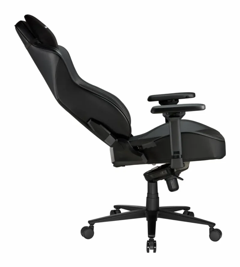 Scaun Gaming Serioux Prime, Capacitate greutate: 150 kg, Material suprafață: Piele, Material textil, Tip cotieră: Cotieră 4D, Tip mecanism: Mecanism tip broască, Tip pârghie pneumatică: 100 mm, ridicare pe gaz clasa 4, Tip bază: 350 mm, bază din aluminiu, Tip roți: 60 mm, roți din poliuretan