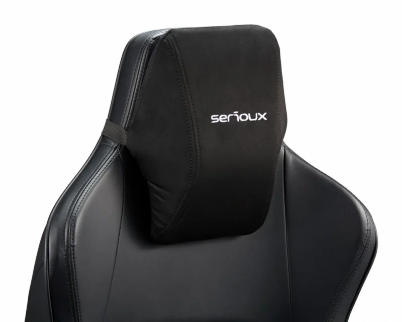 Scaun Gaming Serioux Prime, Capacitate greutate: 150 kg, Material suprafață: Piele, Material textil, Tip cotieră: Cotieră 4D, Tip mecanism: Mecanism tip broască, Tip pârghie pneumatică: 100 mm, ridicare pe gaz clasa 4, Tip bază: 350 mm, bază din aluminiu, Tip roți: 60 mm, roți din poliuretan