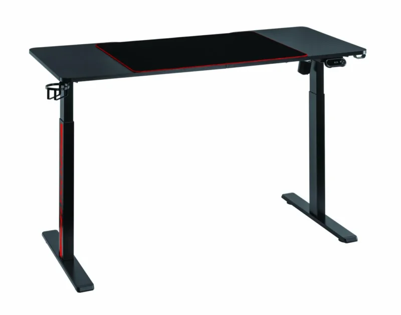 Birou gaming electric Serioux Elysium LED RGB 1400x600x730mm, reglare electrica pe inaltime inaltime ajustabila: 750 - 1210 mm