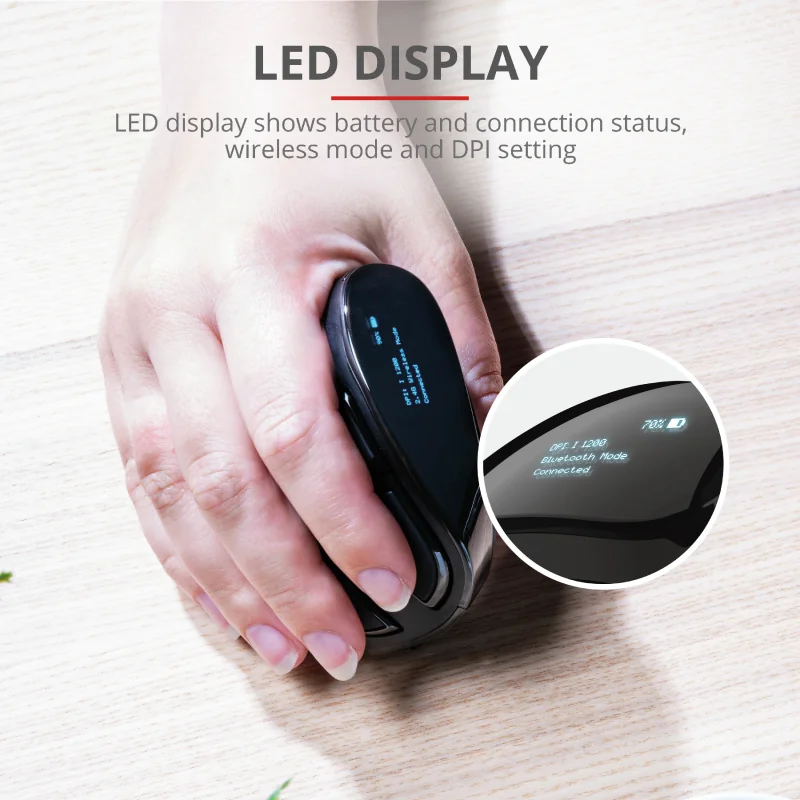 Mouse Wireless Trust Voxx, 2400 dpi, Negru