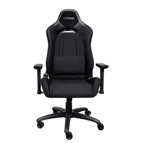 TR-24908_01 Scaun gaming Trust GXT 714 Ruya, greutate maxima suportata 150 kg, inaltime adjustabila scaun 10 cm, baza stea cu 5 roti, negru