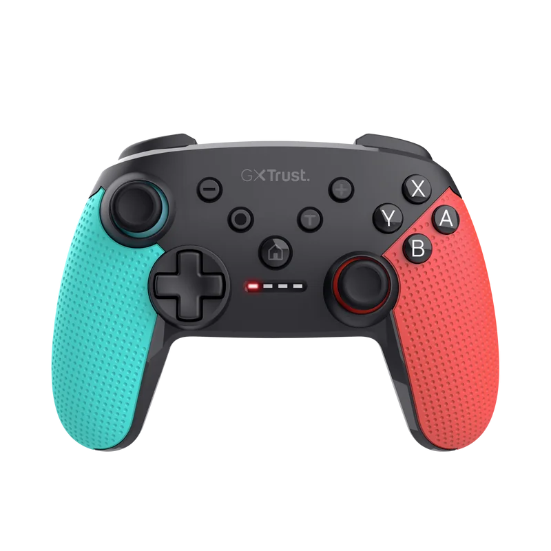 TR-25427_01 Controller wireless Trust Muta pentru consola Nintendo Switch, 15 butoane, controale: A, B, X, Y, L1, L2, L3, R1, R2, R3, reset, 8-way, start, select, d-input, multicolor