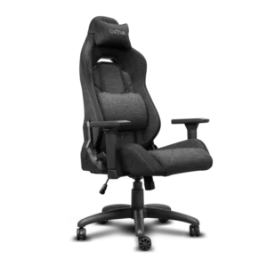 Scaun gaming Trust GXT 723 Ruya Comfortable, 5 roti, ridicare pe gaz clasa 4, adjustabil pe inaltime, material elastic fabric, greutate maxima suportata 150 kg, negru