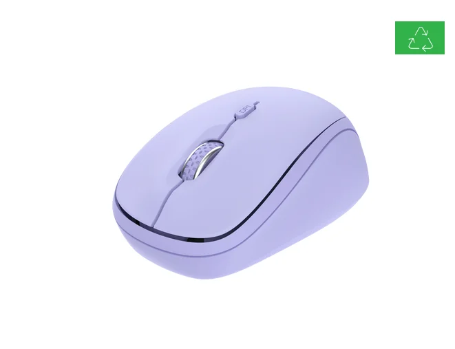 Mouse Wireless Trust Yvi+, 1600 DPI, Liliac