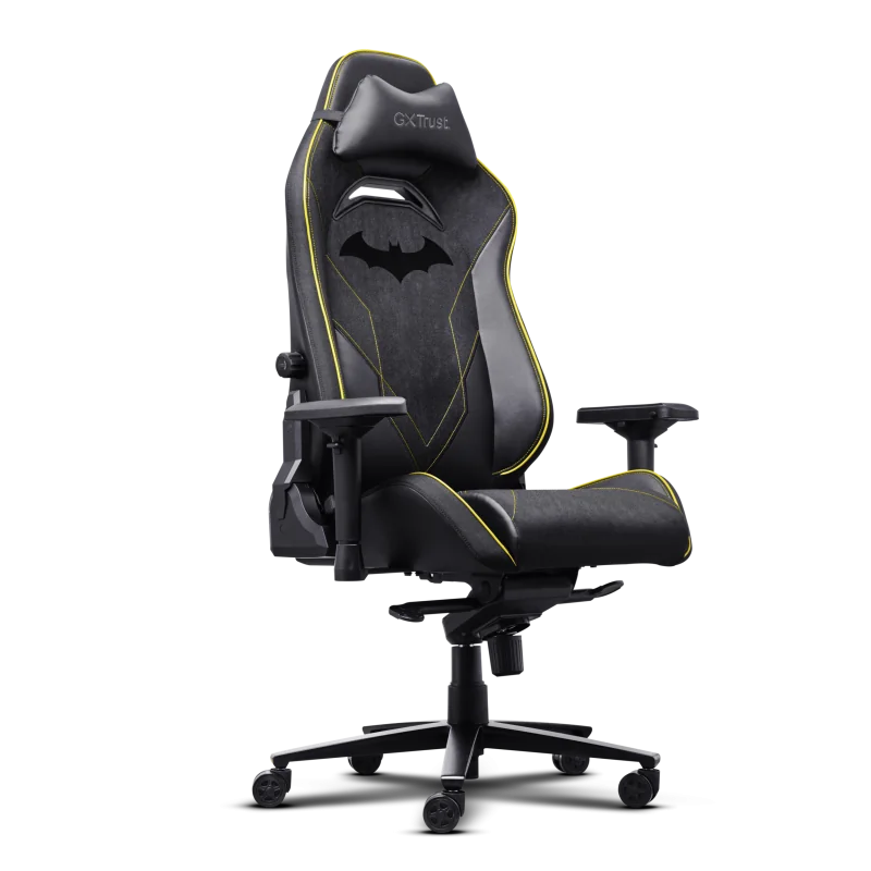 Scaun gaming Trust GXT 721BM Ruya Pro Premium, 5 roti, ridicare pe gaz clasa 4, adjustabil pe inaltime, material piele PU, greutate maxima suportata 150 kg, negru