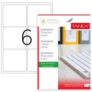 ETICHETE 6/A4 99.1*93.1MM COLTURI ROTUNDE 100/TOP TANEX