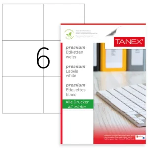 ETICHETE 6/A4 105*99MM COLTURI DREPTE 100/TOP TANEX