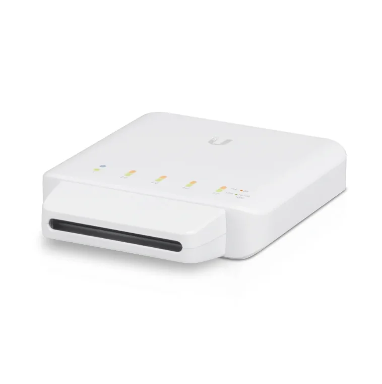 USW-FLEX-3_03 Ubiquiti UniFi Switch, USW-FLEX-3,(3-PACK) 5x 10/100/1000 Mbps RJ45 Ports,4 x 802.3at PoE, consum 5w, alocare POE/port-15.4w, PoE Out (Ports 2-5), dimensiuni: 122.5 x 107.1 x 28.0 mm, greutate: 230g.