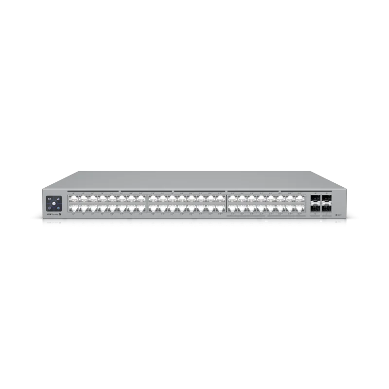 USW-PRO-MAX-48-POE_01 Ubiquiti Unifi Pro Max, Ethernet In-Band, (32) porturi RJ45 GbE, (16) porturi RJ45 1/2,5 GbE, (4) porturi SFP+ 10G, POE disponibil total 720W, sursa alimentare AC/DC, intern, 820W