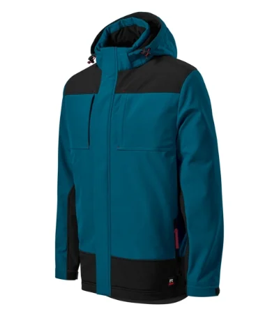 Jachetă softshell de iarnă pentru bărbaţi VERTEX W55 - albastru petrol
