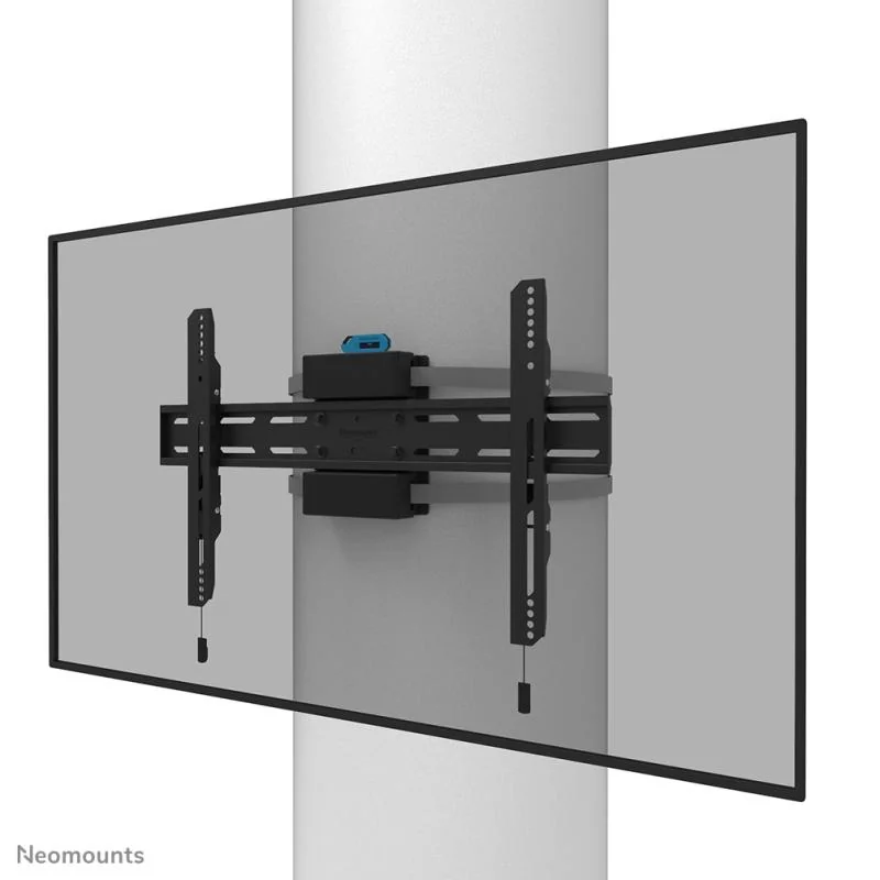 WL30S-910BL16_01 Suport fix pentru stalp Neomounts WL30S-910BL16; pentru display-uri cu diagonale 40"-75", sistem de prindere VESA 200x100~600x400, greutate maxima suportata 50kg, fix, distanta fata de perete 670; lockable - surub de siguranță inclus; culoare negru. Garantie 5 ani