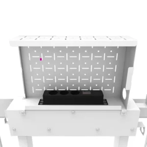 Stand motorizat Neomounts by Newstar WL55-875WH1 100" 110kg VESA 800x600mm, ajustabil pe inaltime 98-163cm, alb