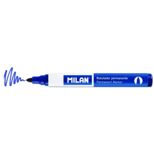 MARKER PERMANENT MILAN VARF ROTUND ALBASTRU MARKER PERMANENT MILAN VARF ROTUND ALBASTRU