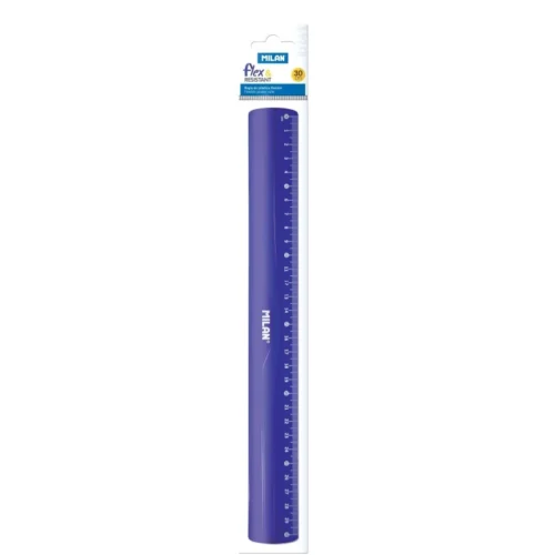 LINIAR 30CM FLEXIBIL ALBASTRU MILAN