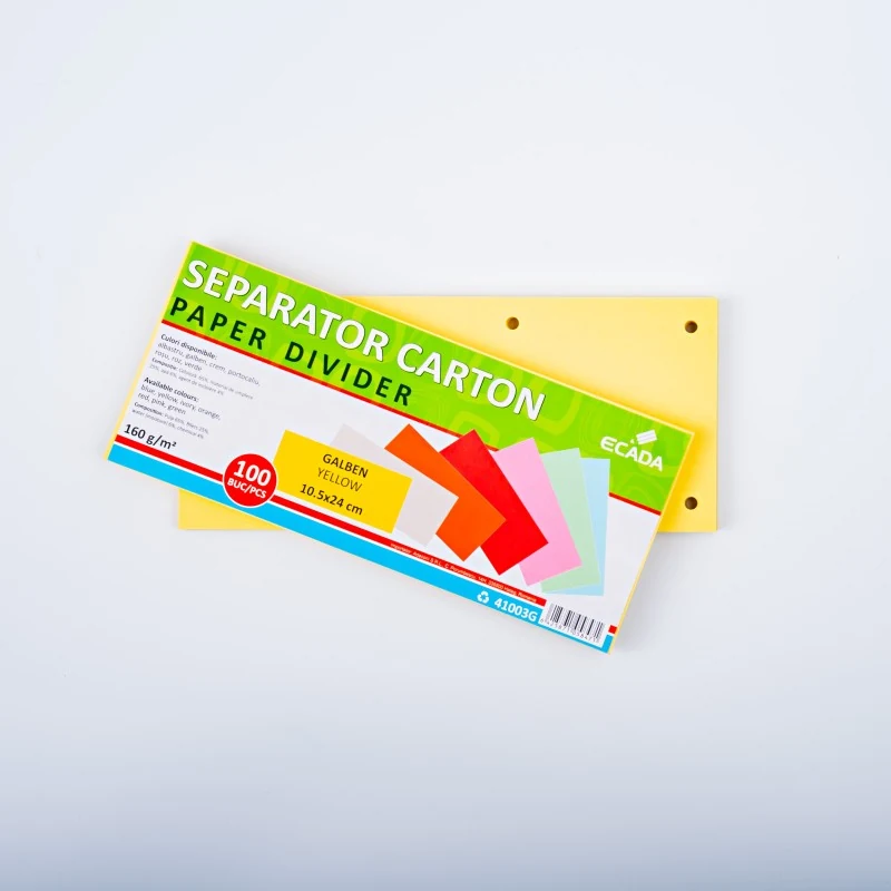 SEPARATOR CARTON 10.5X24CM 160G SET 100 GALBEN ECADA