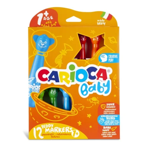 CARIOCA 12 CULORI TEDDY MARKERS BABY