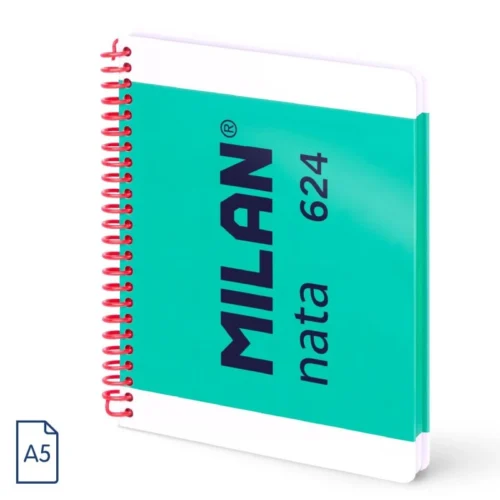CAIET A5 80 FILE VELIN SPIRA MILAN VERDE NATA 57051E80GR