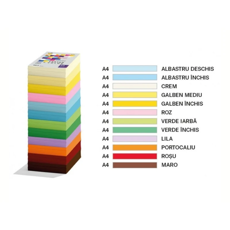 HARTIE COLORATA 75G/MP A4 500 COLI ECADA ALBASTRU INCHIS