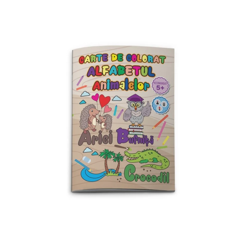 CARTE COLORAT ALFABETUL ANIMALELOR