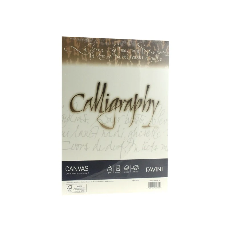 HARTIE CALIGRAFICA 100G/MP A4 50COLI CREM FAVINI CANVAS HARTIE CALIGRAFICA 100G/MP A4 50COLI CREM FAVINI CANVAS