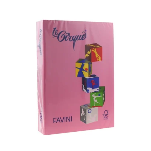 HARTIE COLORATA 80G/MP A4 206 ROZ CICLAM FAVINI