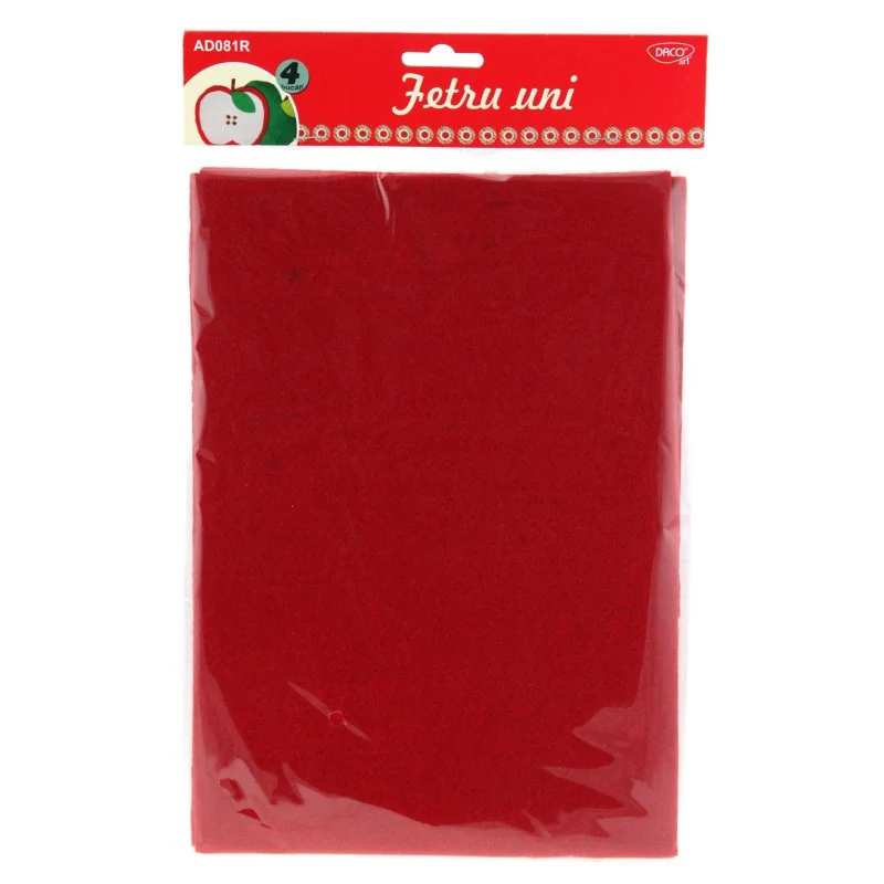 ACCESORII CRAFT - AD081R FETRU UNI SET 4 ROSU ACCESORII CRAFT - AD081R FETRU UNI SET 4 ROSU