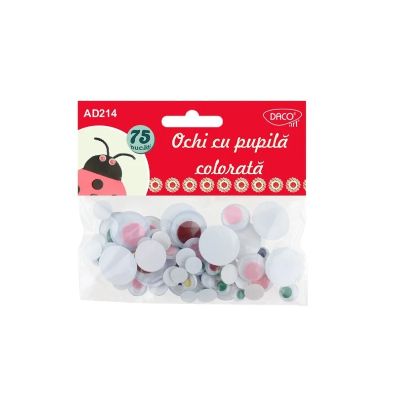 ACCESORII CRAFT - AD214 OCHI CU PUPILA COLORATA DACO