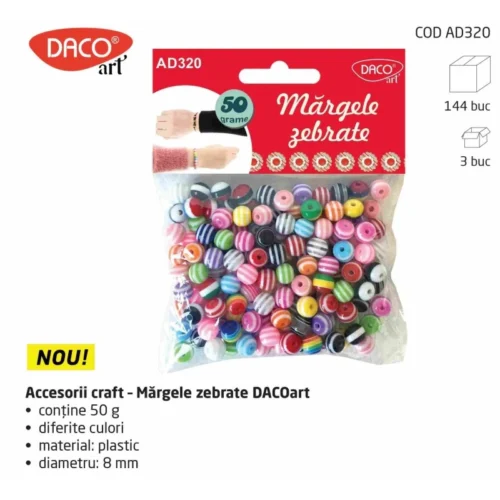 ACCESORII CRAFT - AD320 MARGELE ZEBRATE DACO