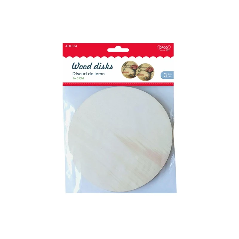 ACCESORII CRAFT - AD334 DISC DE LEMN 16.5CM DACO ACCESORII CRAFT - AD334 DISC DE LEMN 16.5CM DACO