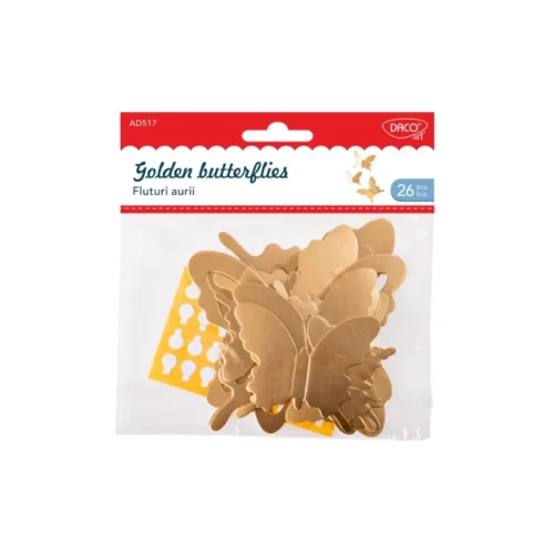 ACCESORII CRAFT - AD517 FLUTURI AURII DACO ACCESORII CRAFT - AD517 FLUTURI AURII DACO