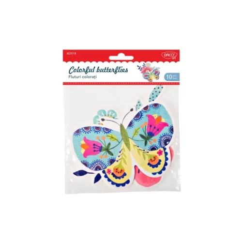 ACCESORII CRAFT - AD518 FLUTURI COLORATI DACO